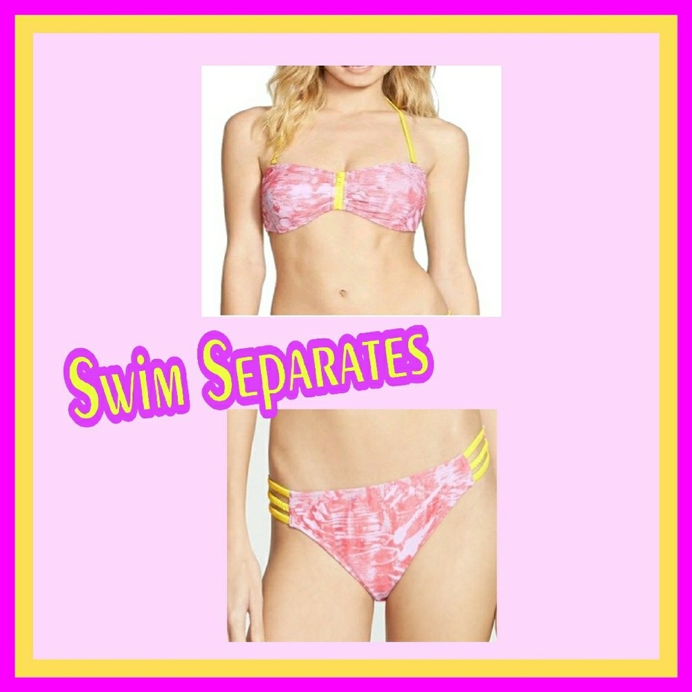 SALE!! 2 pcs! Bp pink and yellow bikini separates